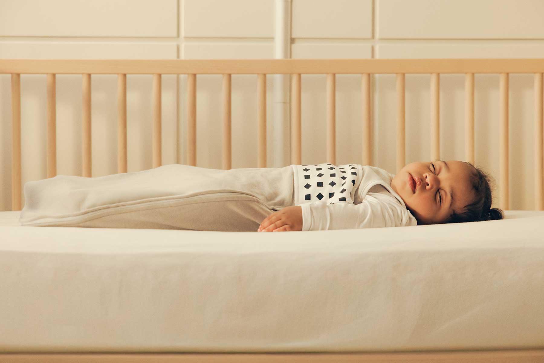 Nanit app showing nursery temperature and humidity monitoring