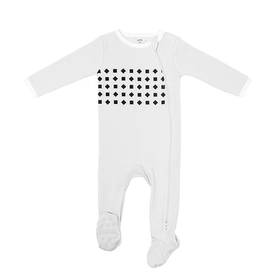 Nanit Breathing Wear newborn pajamas for baby breathing motion monitoring, soft fabric with built-in sensors for safety.