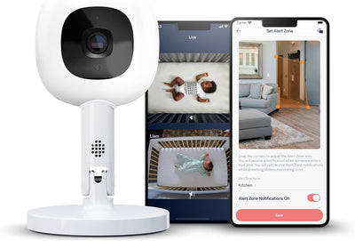 Nanit Smart Baby Monitor with Flex Stand for Travel & Multi-Room Use