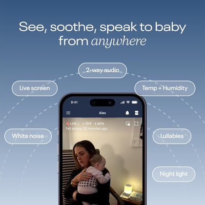 Nanit Smart Baby Monitor with Flex Stand for Travel & Multi-Room Use
