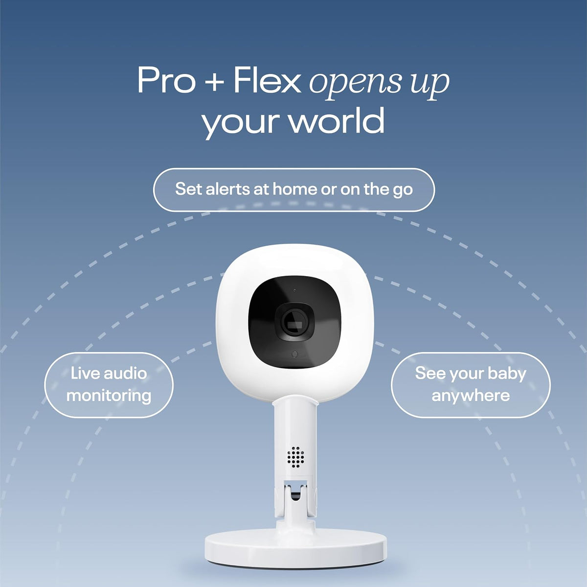 Nanit Smart Baby Monitor with Flex Stand for Travel & Multi-Room Use