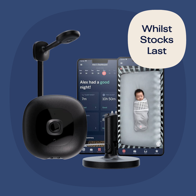 Nanit clearance deal image showing product details and promotional offers for Nanit smart baby monitors at trade shows
