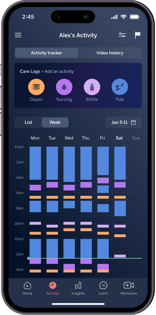 Activity & care log